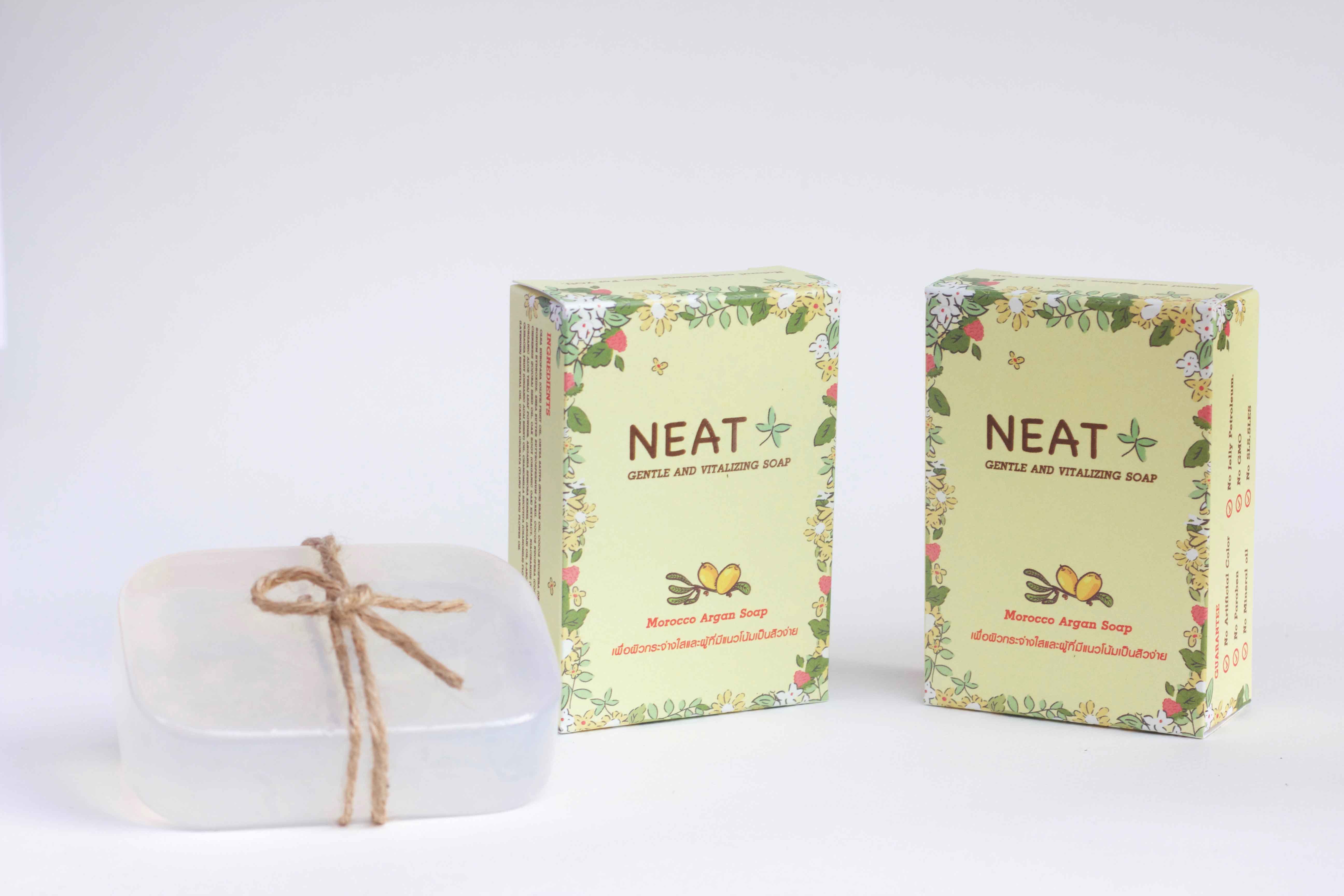 NEAT, Gentle and Vitalizing Soap 100 g. , สบู่,อาร์แกนออย,โมร็อคโค,argan oil