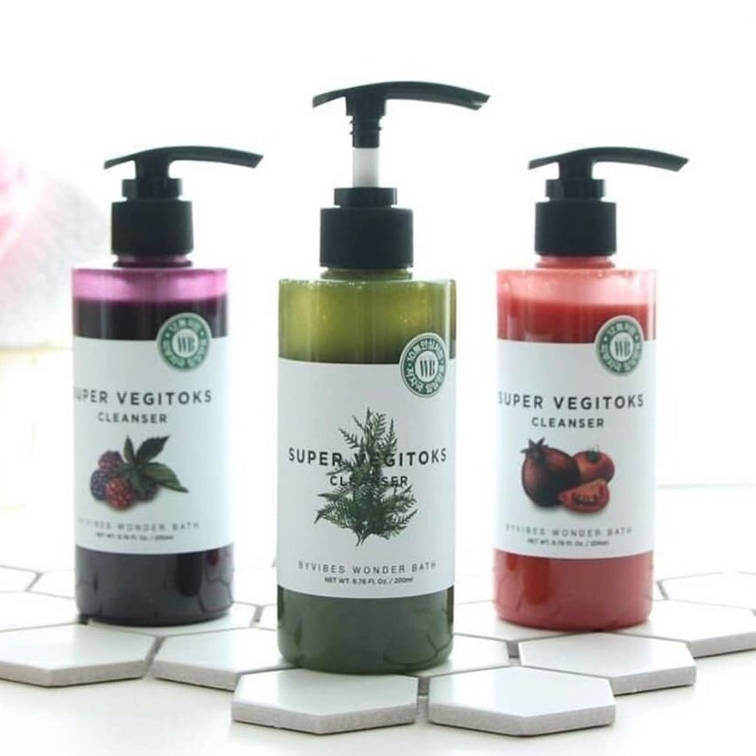 Wonder Bath Super Vegitoks Cleanser 300 ml. (Purple)   คลีนซิ่งผักสุดฮิตจากเกาหลี !! บับเบิ้ลคลีนเซอร์ที่ช่วยชะล้างสิ่งสกปรก ทำให้ผิวบริสุทธิ์สดใส